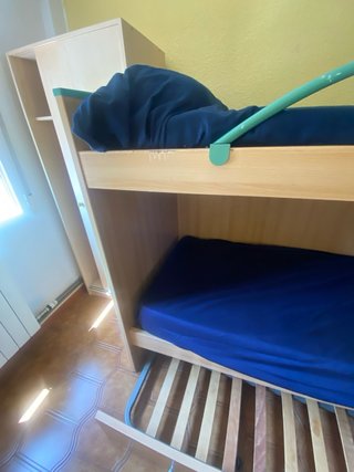 Cama nido madera y metal