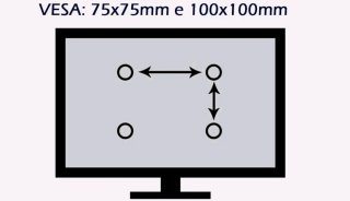 Staffa Braccio Porta TV Monitor 10"a 32" Estensibi