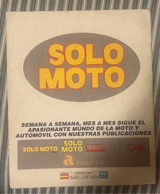 Álbum Panini Solo Moto Cromos Adhesivos