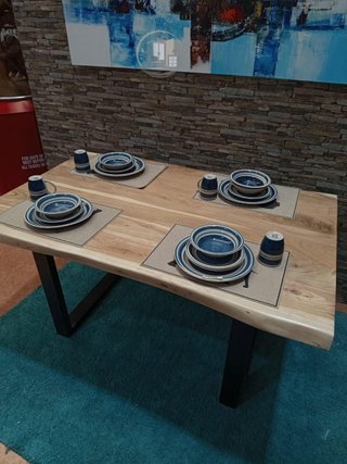 Mesa de Comedor o Cocina Acacia 140cm