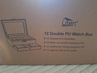 Joyero Uten Piel Negro 12 Relojes