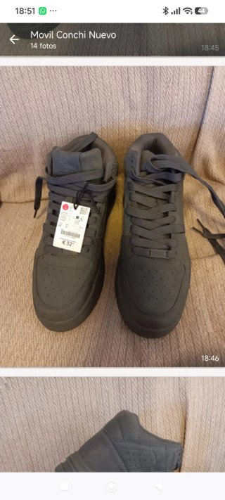 Zapatillas grises hombre