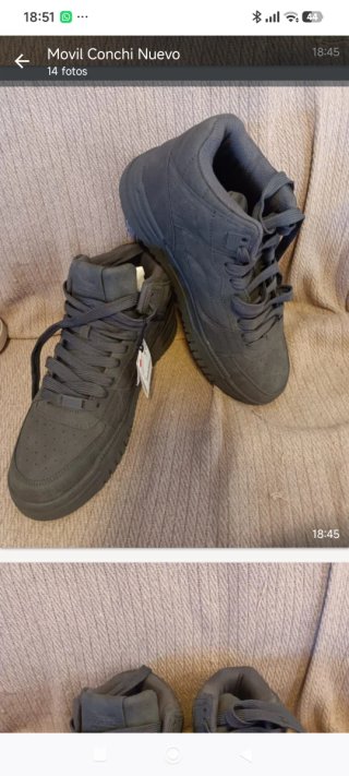 Zapatillas grises hombre