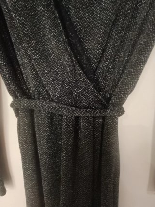 Vestido plateado brillante