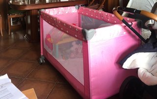Corralito Bebé Portátil Rosa