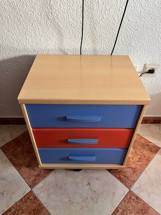 Cama nido de 190 juvenil con escritorio y cajonera