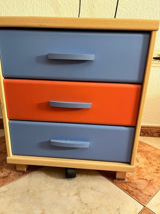 Cama nido de 190 juvenil con escritorio y cajonera