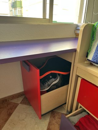 Cama nido de 190 juvenil con escritorio y cajonera
