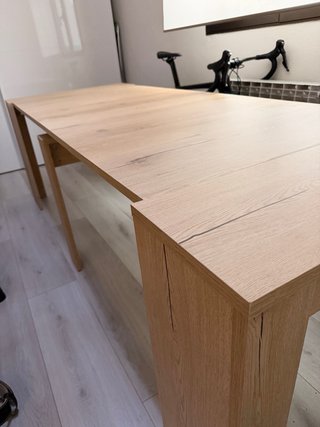 Mesa consola extensible 80x60 a 80x250 cm