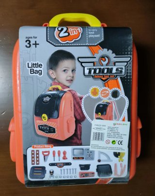 Mochila de herramientas para niños 2 en 1
