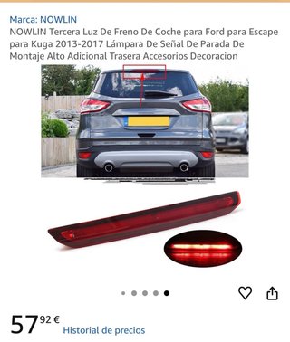 Luz de freno roja
