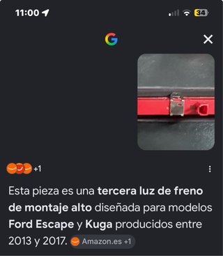 Luz de freno roja