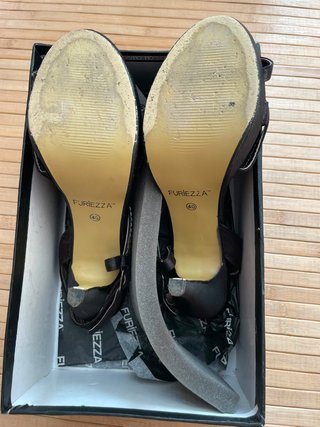 Sandalias Furiezza fiesta negras mujer talla 40