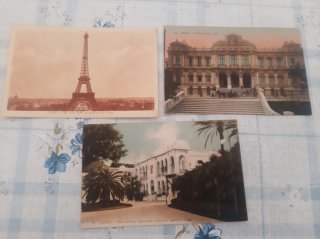 Lote de 12 Postales Antiguas Francesas