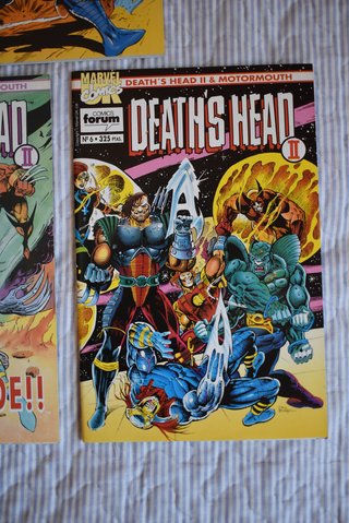 Lote 5 comics Death's Head Marvel Comics Forum