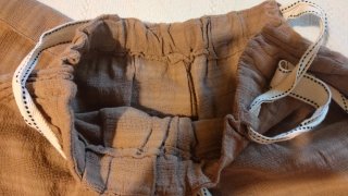 Pantalón mujer 100% algodón camel