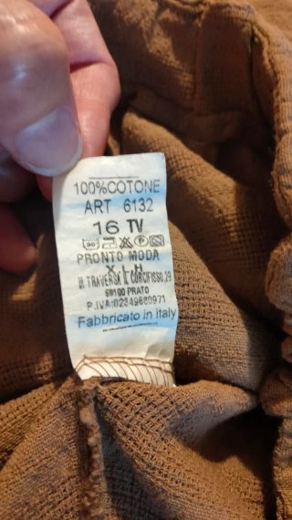 Pantalón mujer 100% algodón camel