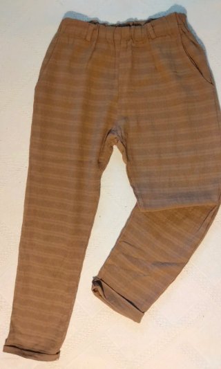 Pantalón mujer 100% algodón camel