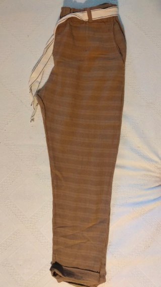 Pantalón mujer 100% algodón camel