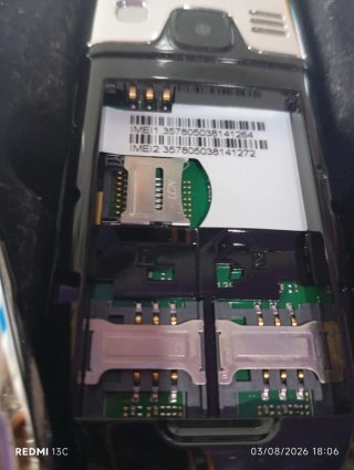 Cellulare Dual SIM Nuovo Argento