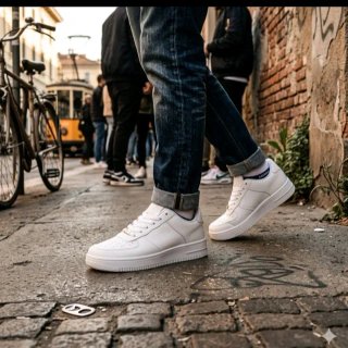 Scarpe uomo sportive bianche 40 a 48 sneakers