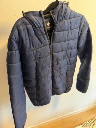 Chaqueta plumífero azul