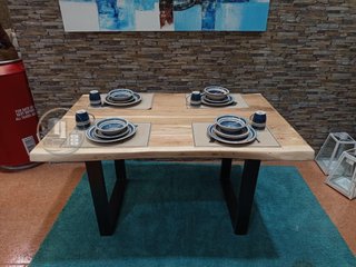 Mesa de Comedor o Cocina Acacia 140cm