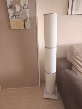 Lampada da terra moderna/Luce calda + LED colori