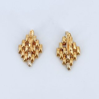 Pendientes Oro 18K, Cartier con Circonitas, 5.85gr
