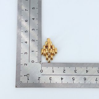 Pendientes Oro 18K, Cartier con Circonitas, 5.85gr