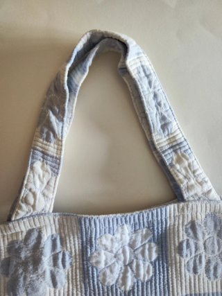 Bolsa de pano grande texturizada
