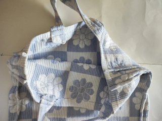 Bolsa de pano grande texturizada
