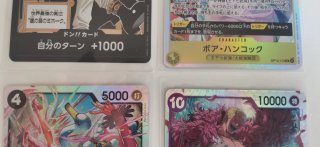 4 Carte One Piece TCG, 'I Sette del Mare Azzurro'