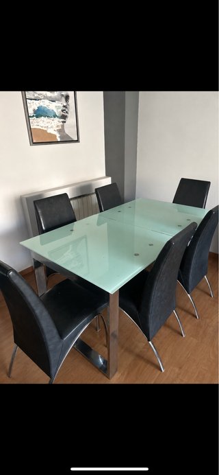 Mesa extensible + 6 sillas