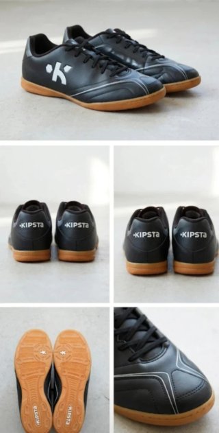 Zapatillas fútbol sala Kipsta negras