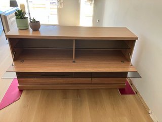 Mueble aparador salón/comedor madera y cristal