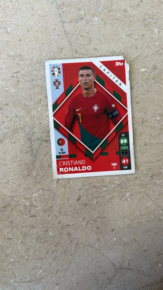 Carta Futbolista Cristiano Ronaldo Topps Capitán