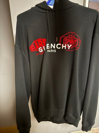 Sudadera Givenchy Rare Spirit Negra Roja