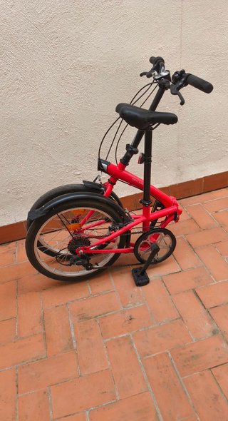 Bicicleta plegable Btwin 20 6V Tilt 120