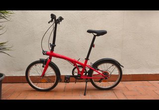Bicicleta plegable Btwin 20 6V Tilt 120