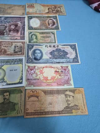 Lote Numismática: Billetes Varios Países