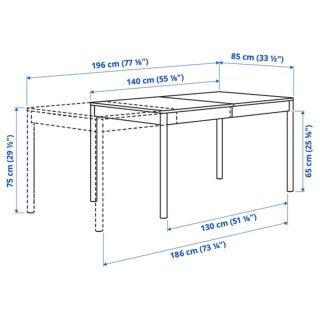 Mesa Comedor Ikea Bjursta Blanca