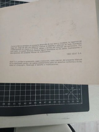 Manual de Instrucciones Seat Marbella