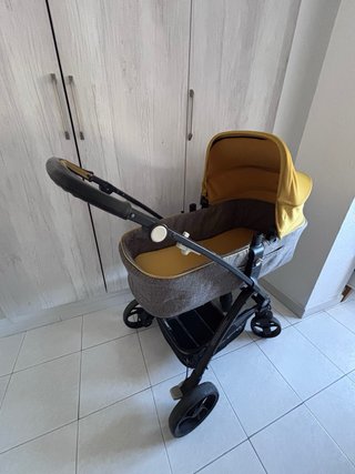 Carrito Be Cool Slide Amarillo y Gris c/capazo
