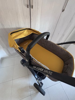 Carrito Be Cool Slide Amarillo y Gris c/capazo