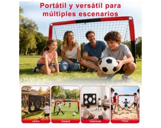 Portería de fútbol 2 en 1.