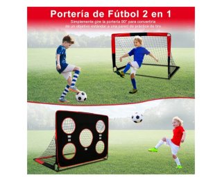 Portería de fútbol 2 en 1.
