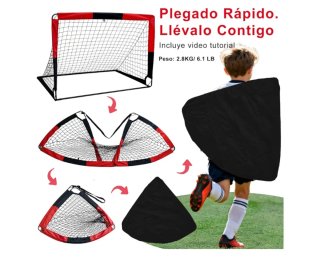 Portería de fútbol 2 en 1.