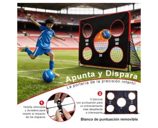 Portería de fútbol 2 en 1.