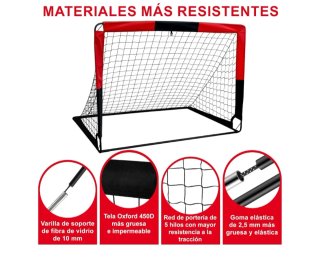 Portería de fútbol 2 en 1.